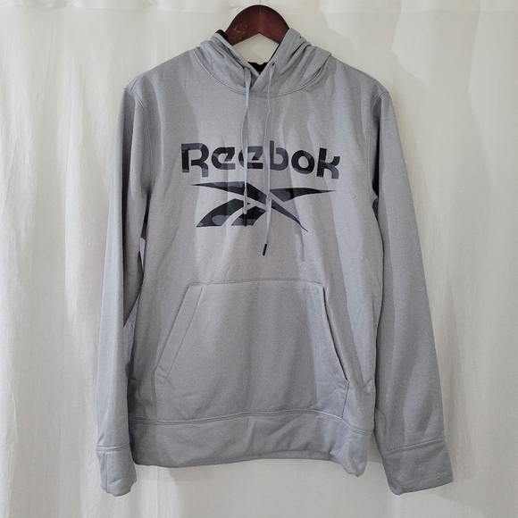 Reebok Other - Reebok Sleet Hoodie in Heather Grey/Black Men's Size S